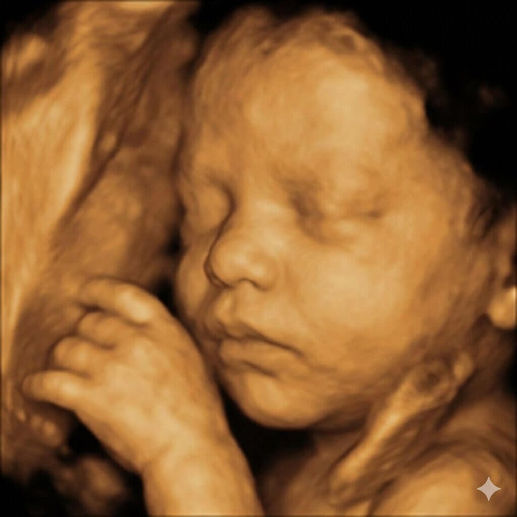 3d ultrasound image of a baby